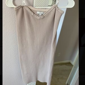 Light lavender strapless tight dress